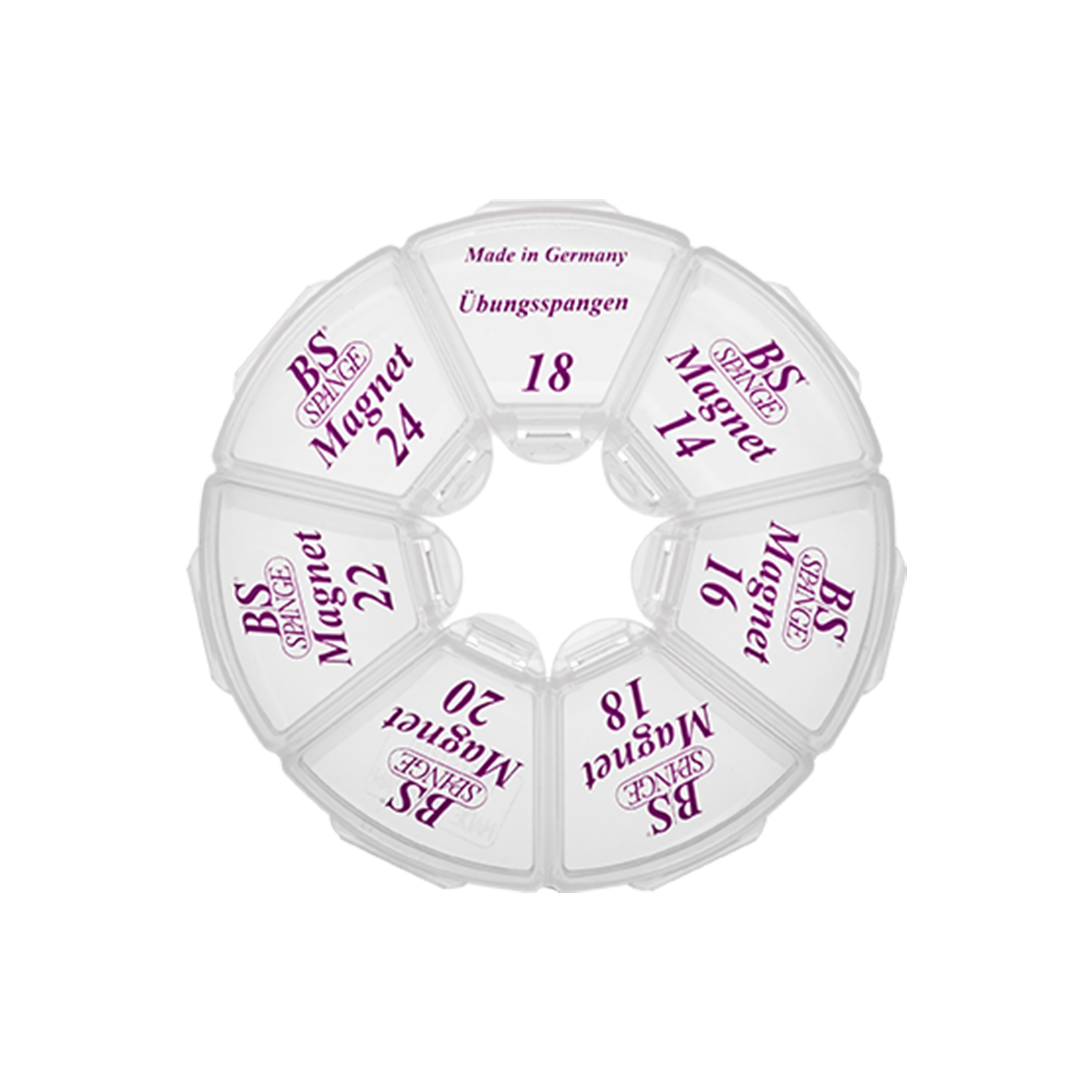 Spangenbehälter Rondell (leer)