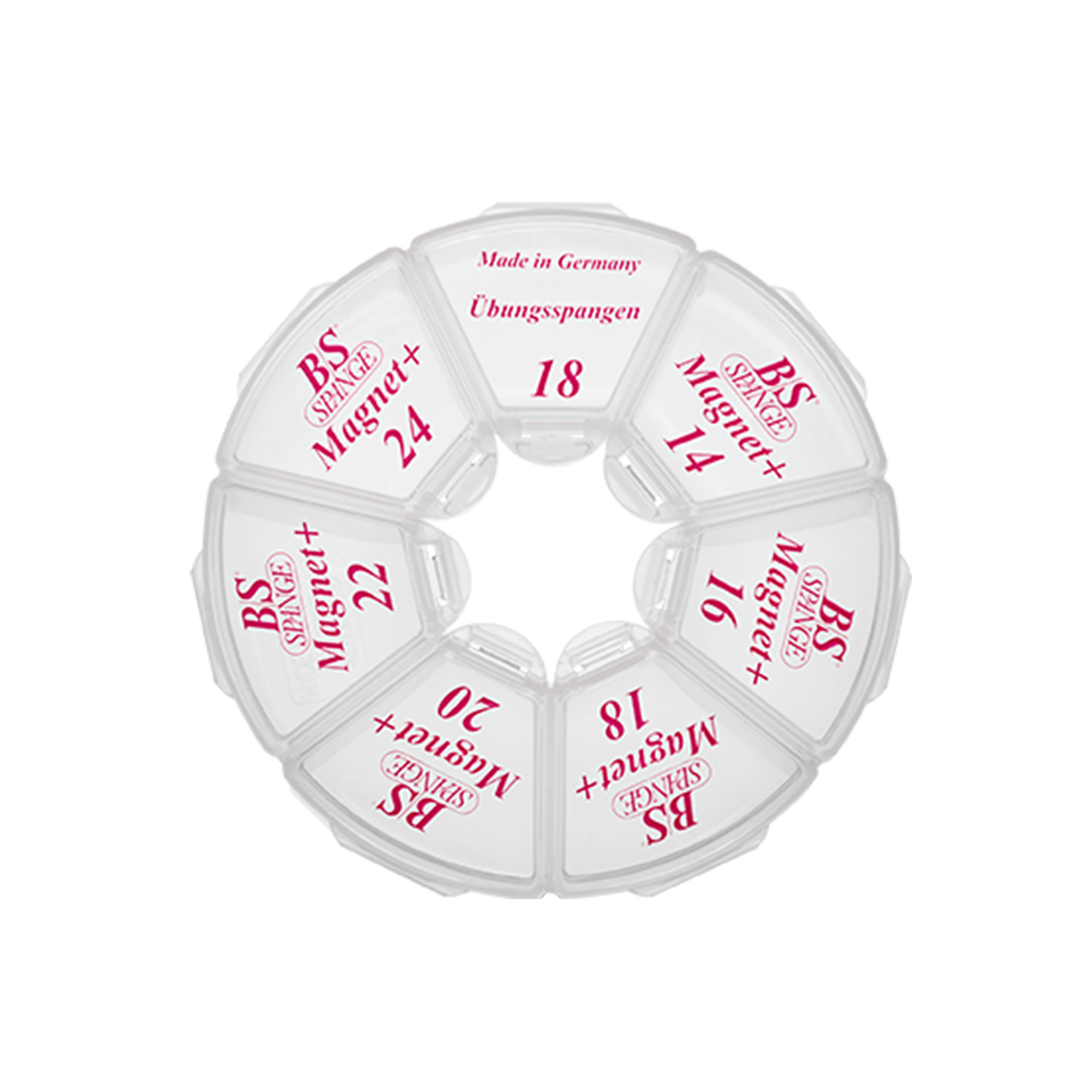 Spangenbehälter Rondell (leer)