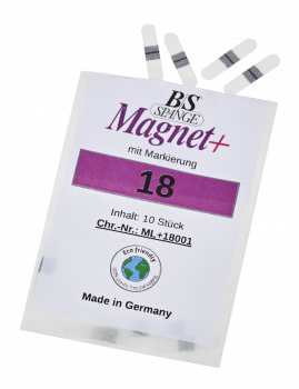 Nagelkorrekturspange Magnet + Größen 14 bis 24 je 10 Stück in einer Packung