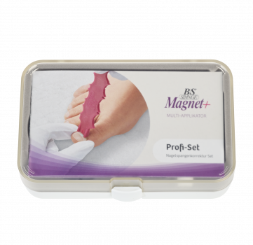 Nagelspangenkorrekturset Magnet + Profi mit Größe 14 bis 24 der Nagelspange gegen eingewachsener Zehennagel zum Kleben für Fußpflege, Kosmetik und Podologie