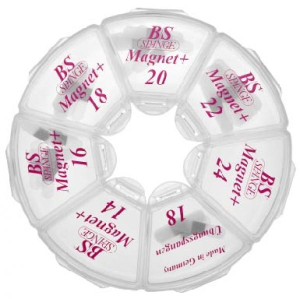 Rondell Magnet + Größe 16 bis 22 je 10 Stück der Nagelspange gegen eingewachsener Zehennagel zum Kleben für Fußpflege, Kosmetik und Podologie